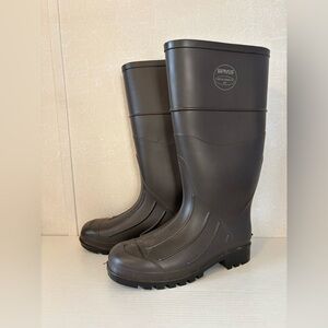 Servus 15" PVC Polyblend Soft Toe Men's Work Boots, gray 18805